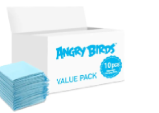 صورة Angry Birds - Disposable Changing Mats, 10 Counts-Blue