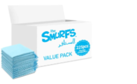 صورة Smurfs - Disposable Changing Mats, 225 Counts-Blue