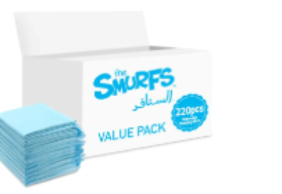 صورة Smurfs - Disposable Changing Mats, 220 Counts-Blue