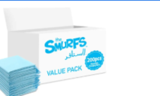 صورة Smurfs - Disposable Changing Mats, 200 Counts-Blue