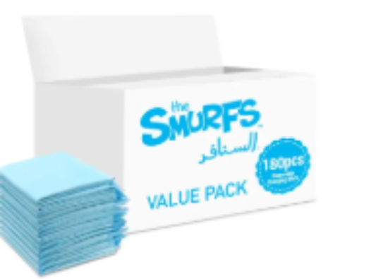 صورة Smurfs - Disposable Changing Mats, 180 Counts-Blue
