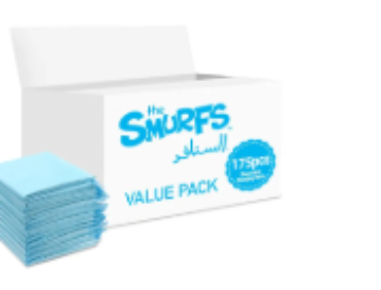 صورة Smurfs - Disposable Changing Mats, 175 Counts-Blue