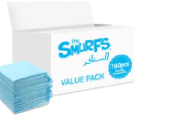 صورة Smurfs - Disposable Changing Mats, 160 Counts-Blue