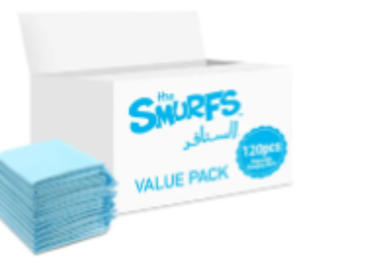 صورة Smurfs - Disposable Changing Mats, 120 Counts-Blue