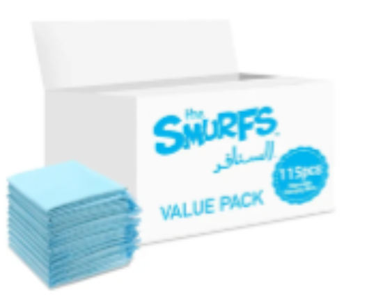 صورة Smurfs - Disposable Changing Mats, 115 Counts-Blue