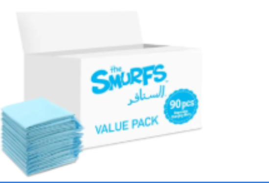 صورة Smurfs - Disposable Changing Mats, 90 Counts-Blue