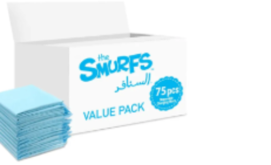 صورة Smurfs - Disposable Changing Mats, 75 Counts-Blue