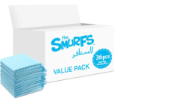 صورة Smurfs - Disposable Changing Mats, 36 Counts-Blue