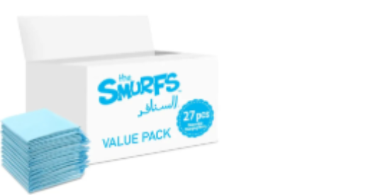 صورة Smurfs - Disposable Changing Mats, 27 Counts-Blue