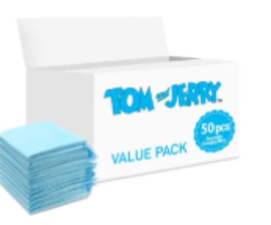 صورة Tom&Jerry - Disposable Changing Mats, 50 Counts-Blue