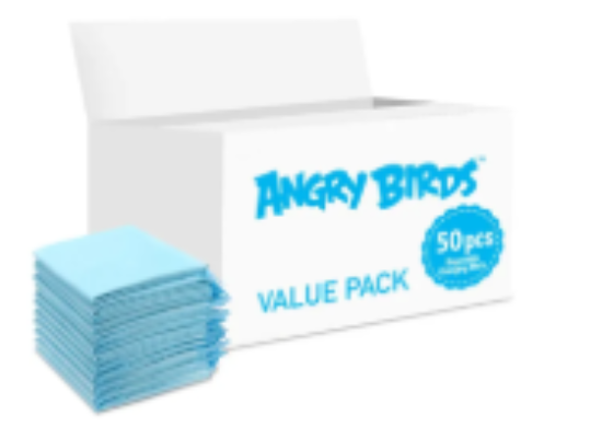 صورة Angry Birds - Disposable Changing Mats, 50 Counts-Blue