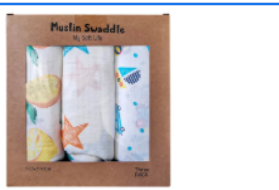 صورة Pixie - Muslin Blankets For Newborn Baby - Pack of 3