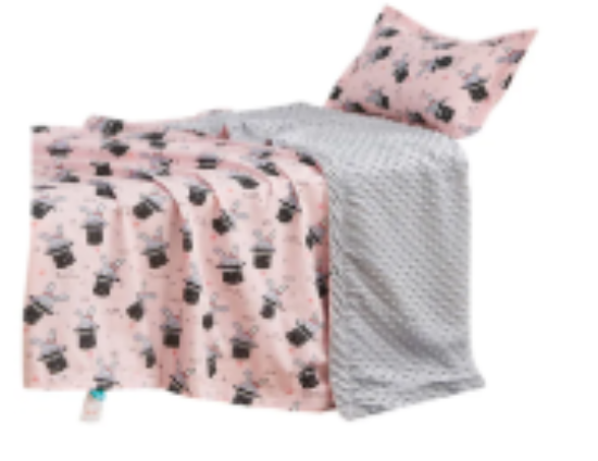 صورة Luvlap - Organic Cotton Quilted Blanket - Pink - Pack of 2