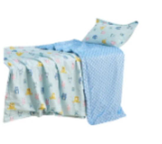 صورة MeeMee - Organic Cotton Quilted Blanket - Blue - Pack of 2