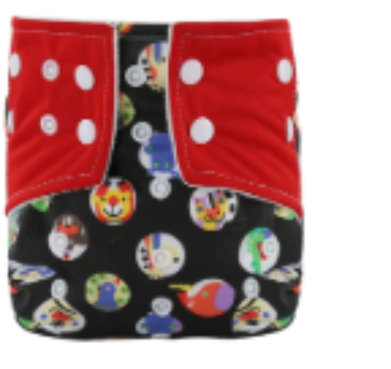 صورة Babamama - Baby Reusable Swim Diapers - Black