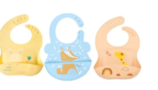 صورة Pixie Baby - Silicone Bibs Pack of 3 - Bunny, Fox, Jerraf