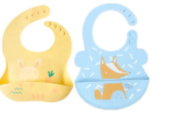 صورة Pixie Baby - Silicone Bibs Pack of 2 - Bunny, Fox