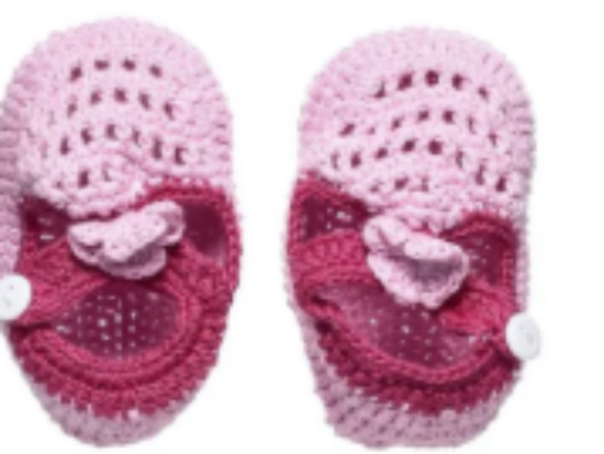 صورة Smurfs - Baby Crochet Shoes - Pink - 0-3 M