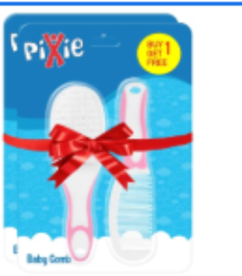 صورة Pixie - Comb Set - White & Pink (Buy 1 Get 1 Free)