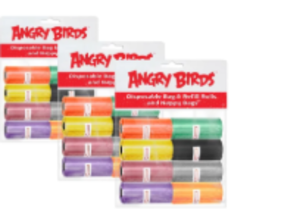 صورة Angry Birds - Garbage Bag And Refill Rolls - Pack of 3 - 480pcs