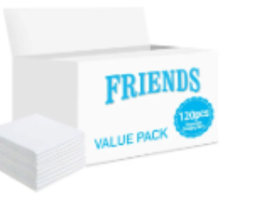 صورة Friends - Disposable Changing Mats, 120 Counts-White