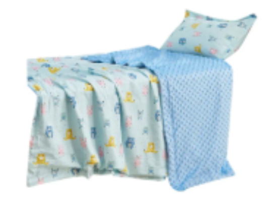 صورة MeeMee - Organic Cotton Quilted Blanket - Blue