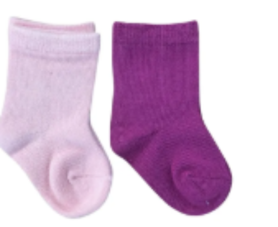 صورة Smurfs - Solid Sock Pack of 2 - Pink & Lavender_12-24m