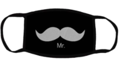 صورة Swayam - Kids Reusable Cloth Face Mask - Moustache_7-12y