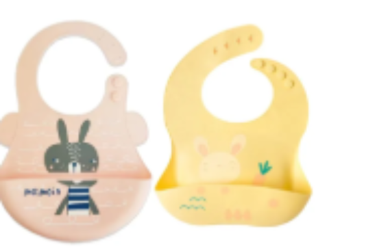 صورة Pixie Baby - Silicone Bibs Pack of 2 - Squirrel, Bunny