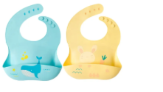 صورة Pixie Baby - Silicone Bibs Pack of 2 - Whale, Bunny