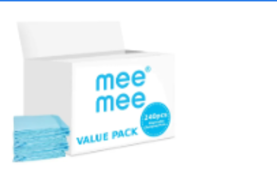 صورة Mee Mee - Disposable Changing Mats Value Pack 240pcs - Blue