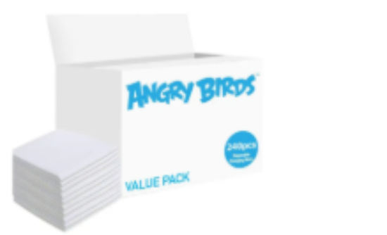 صورة Angry Bird Disposable Changing Mats, 240 Counts - White
