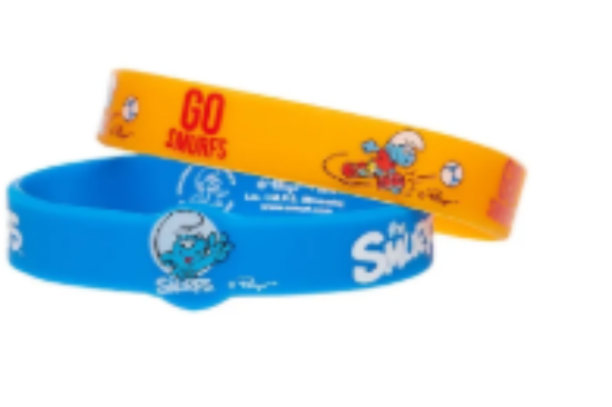 صورة Smurfs - Silicone Bands - Orange & Blue, Pack of 2