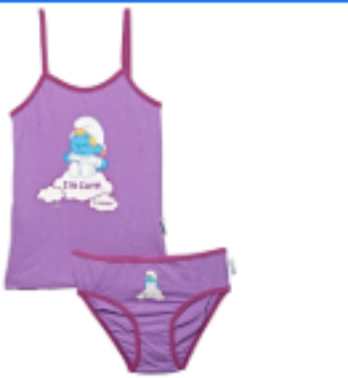 صورة The Smurfs - Vest & Underwear Set - Lavender, 18- 24 Months