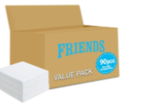 صورة Friends - Disposable Changing Mats, 90 Counts-White