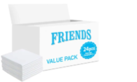 صورة Friends - Disposable Changing Mats, 24 Counts-White
