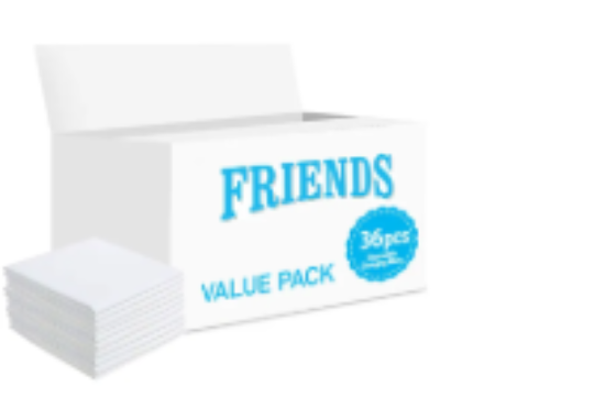 صورة Friends - Disposable Changing Mats, 36 Counts-White