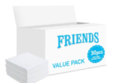صورة Friends - Disposable Changing Mats, 30 Counts-White