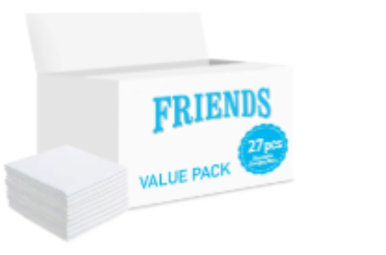 صورة Friends - Disposable Changing Mats, 27 Counts-White