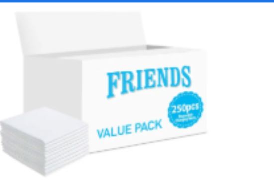 صورة Friends - Disposable Changing Mats, 250 Counts-White