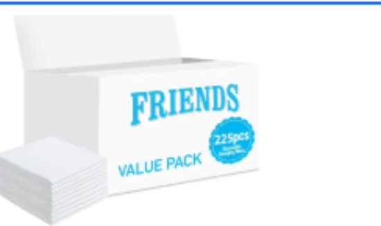 صورة Friends - Disposable Changing Mats, 225 Counts-White