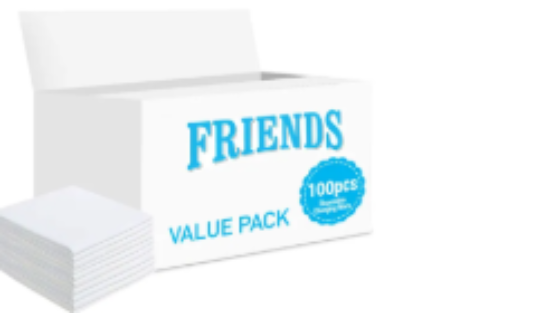صورة Friends - Disposable Changing Mats, 100 Counts-White