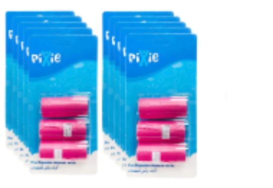 صورة Pixie - Dispenser Bag & Refill (Pink) (Buy 8 Get 2 Free)
