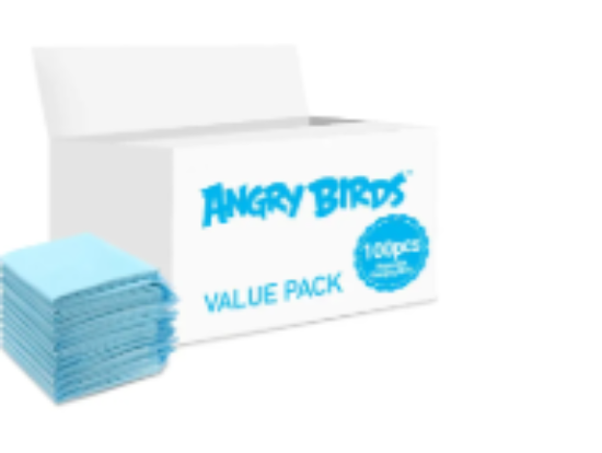 صورة Angry Birds - Disposable Changing Mats, 100 Counts-Blue