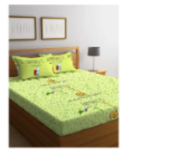 صورة Portico - Stellar Double Bedsheet Pillow Cover - Green