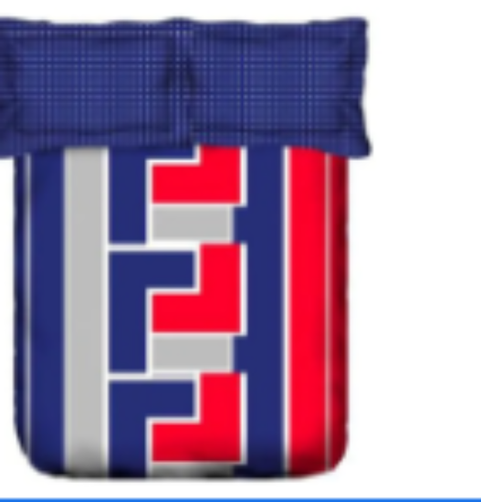 صورة Portico - Queen Bedsheet Pillow Cover - Dark Blue