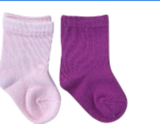 صورة Smurfs - Pattern Solid Sock Pack of 2_6-12m