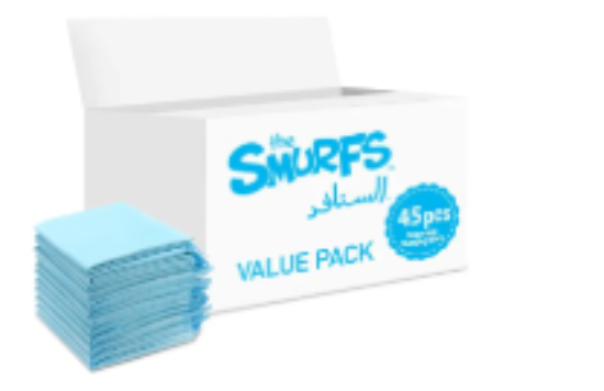 صورة Smurfs - Disposable Changing Mats, 45 Counts-Blue