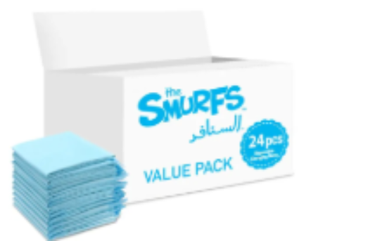صورة Smurfs - Disposable Changing Mats, 24 Counts-Blue