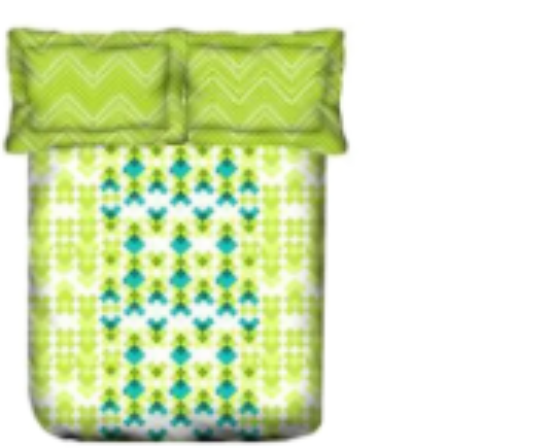 صورة Portico - Queen Bedsheet Pillow Cover - Light Green